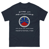 Thumbnail for T-shirt Réunionnais marine - humour créole