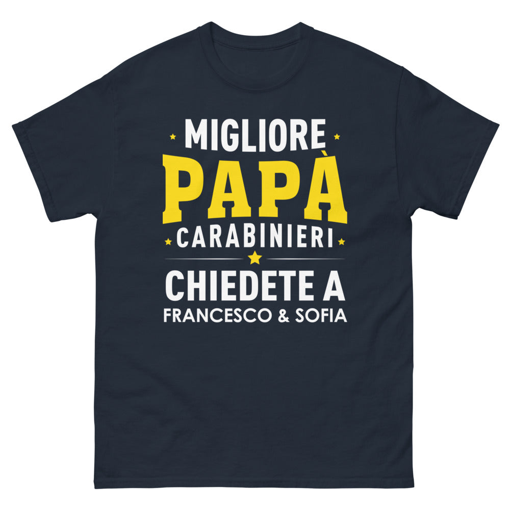 T-shirt Migliore Papà Carabinieri - Francesco e Sofia