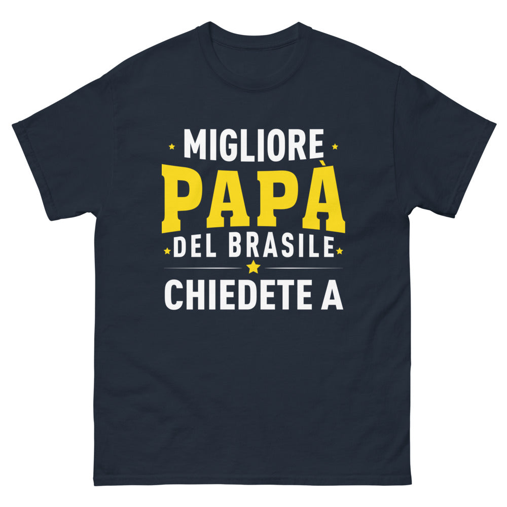 T-Shirt Brasile marina - calore e fierezza