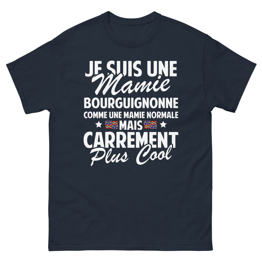 T-shirt Bourgogne marine - mamie bourguignonne plus cool