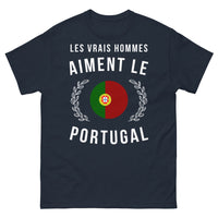 Thumbnail for T-shirt Portugal marine - Les vrais hommes aiment le Portugal