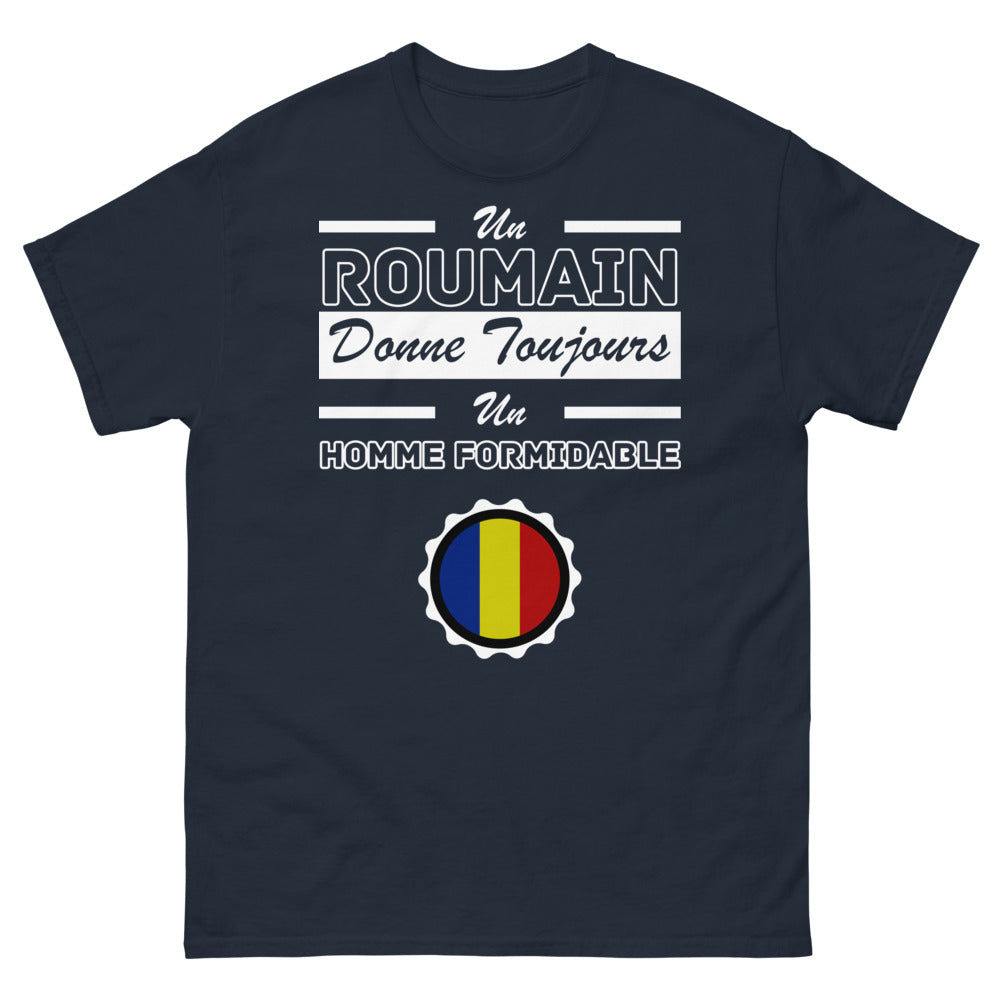 T-shirt Romain marine - Formidable humour