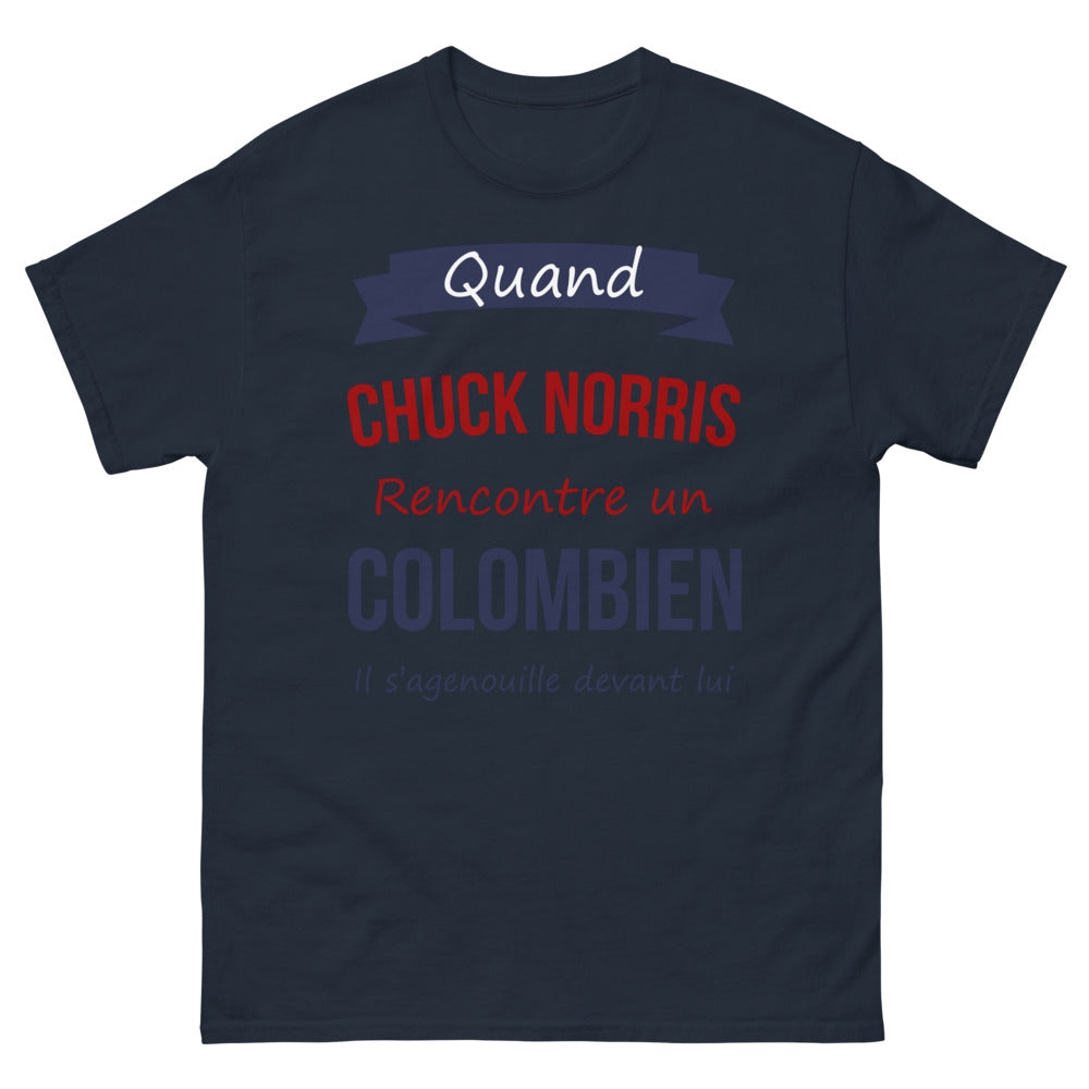 T-shirt Colombie marine - Rencontre de légendes humoristiques