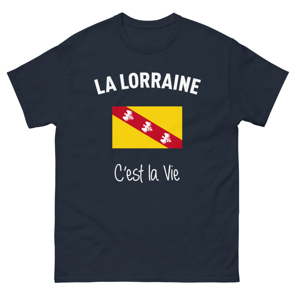 T-shirt Lorraine marine face - La Lorraine, c'est la vie