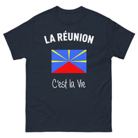 Thumbnail for T-shirt Réunion marine - La Réunion c'est la vie