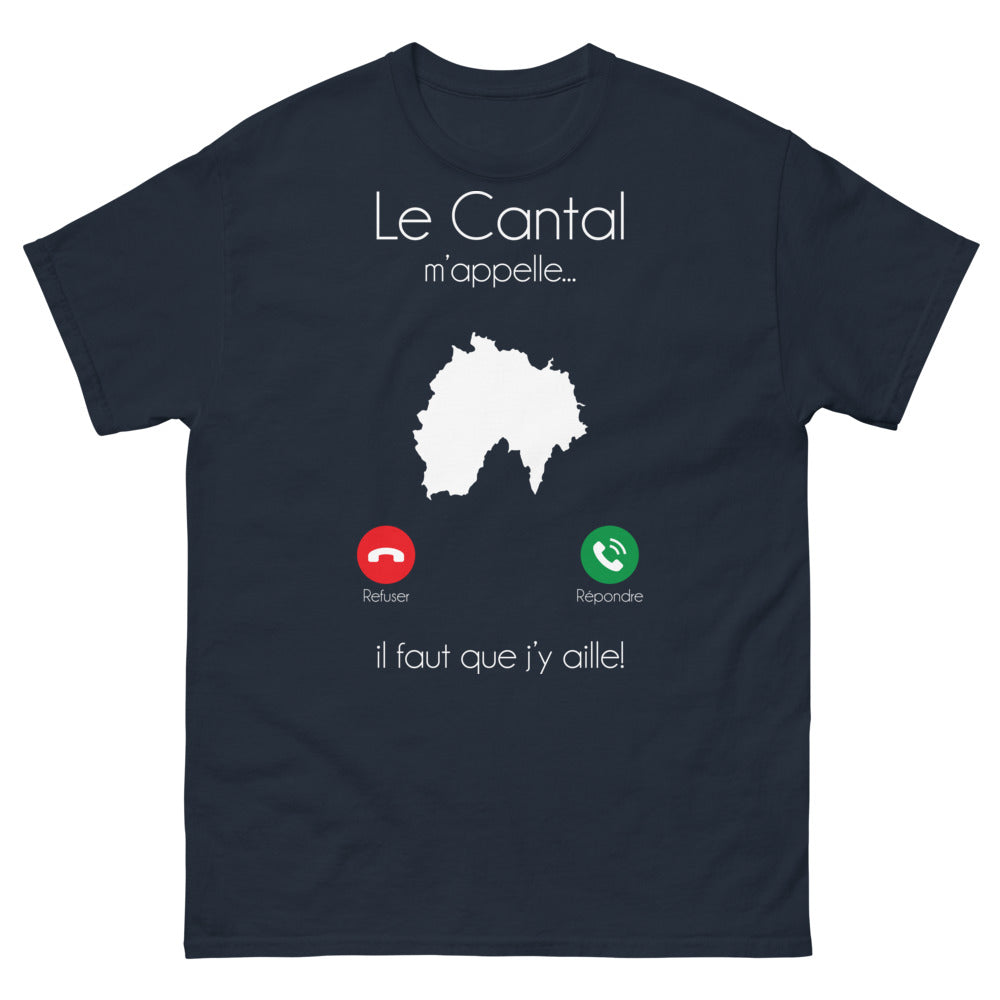 T-shirt Cantal marine - Le Cantal vous appelle