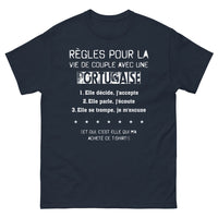 Thumbnail for T-shirt Portugaise marine - Règles pour la Vie de Couple