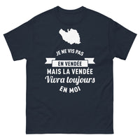 Thumbnail for T-shirt Vendée marine - Je ne vis pas en Vendée, mais la Vendée vivra toujours en moi