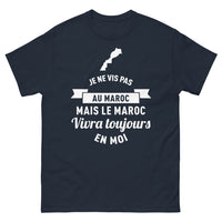 Thumbnail for T-shirt Maroc marine face - Maroc vivra toujours en moi