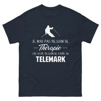 Thumbnail for T-shirt télémark marine - esprit libre sur les pistes