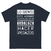 Thumbnail for T-shirt Andalousie marine - Lo siento, este hombre ya está pillado por una andaluza