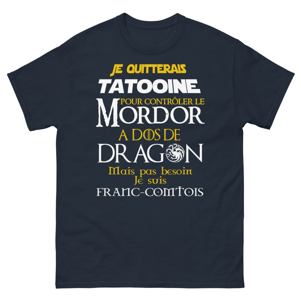 T-shirt Franc-comtois marine face - Quitter Tatooine pour le Mordor sombre