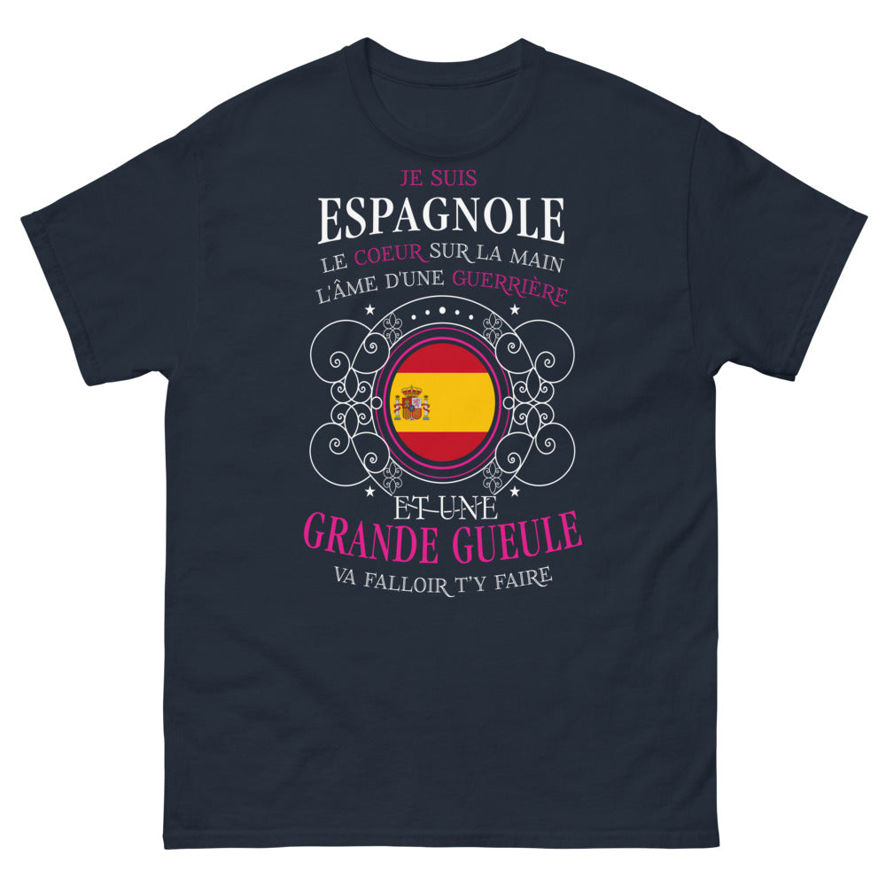 T-shirt Femme Espagnole Guerrière et Grande Gueule - Faut t'y Faire