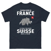 Thumbnail for T-shirt Suisse marine - cœur helvète