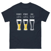 Thumbnail for T-shirt Belge marine - verre vide ou plein