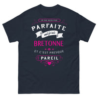 Thumbnail for T-shirt Bretagne marine - Je ne suis pas parfaite mais je suis Bretonne
