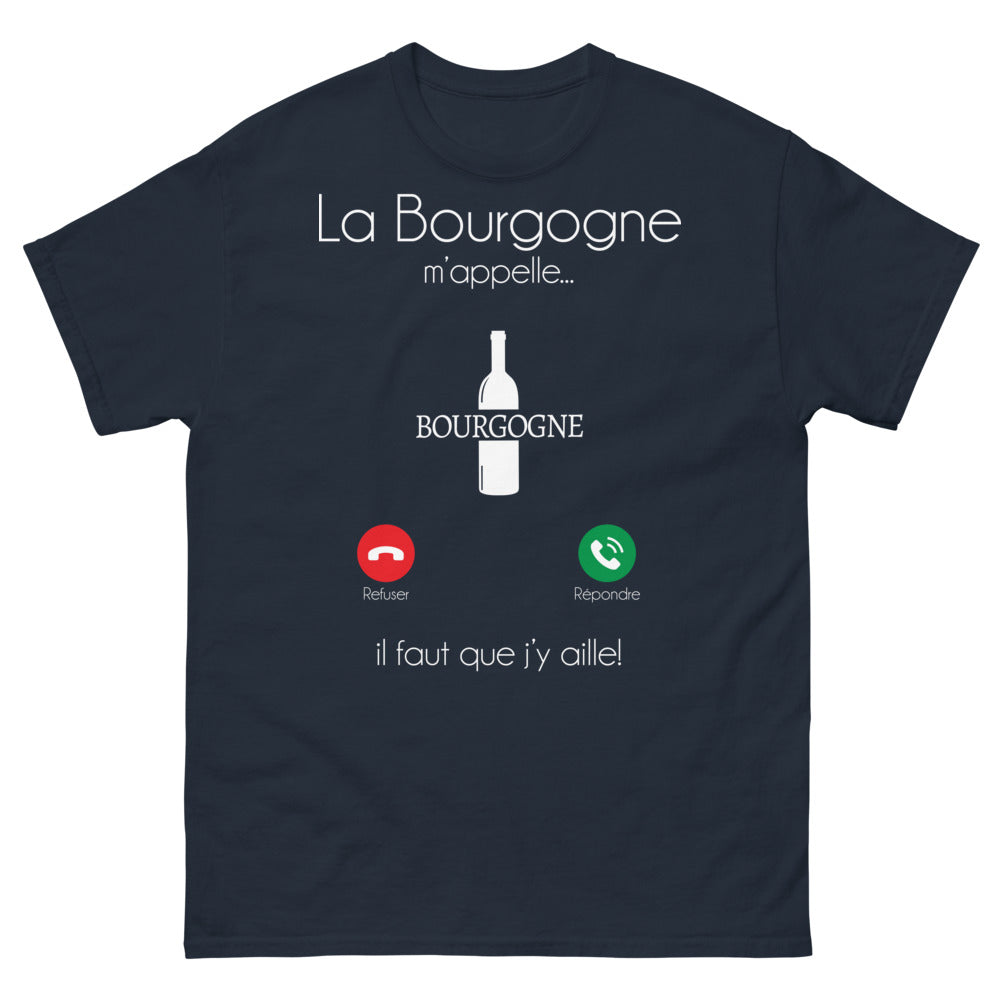 T-shirt Bourgogne marine - La Bourgogne m'appelle
