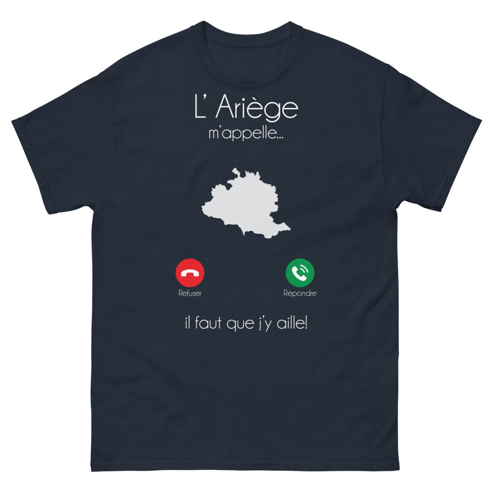 T-shirt Ariège marine - L'appel irrésistible