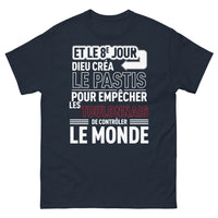 Thumbnail for T-shirt Toulonnais marine - Et le 8e jour créa le pastis