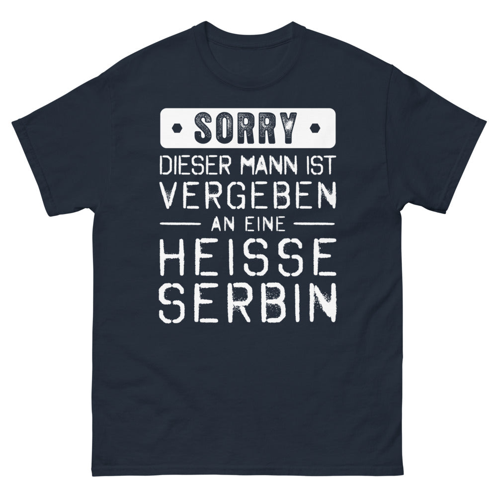 Marineblaues T-Shirt stolze Serben - dunkles und lustiges Design