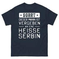 Thumbnail for Marineblaues T-Shirt stolze Serben - dunkles und lustiges Design