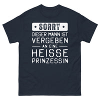 Thumbnail for Marineblaues T-Shirt Deutschland - Vergeben an eine heiße Prinzessin