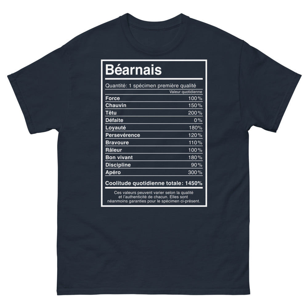 T-shirt Béarnais marine - bravoure et apéro