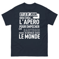 Thumbnail for T-shirt Sarthois marine - apéro du 8e jour