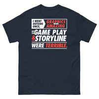 Thumbnail for T-shirt gamer nostalgique marine - I Went Outside Once
