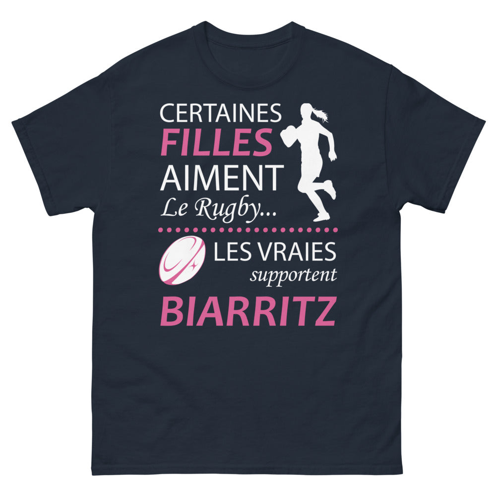 T-shirt Biarritz marine - Les vraies supportent Biarritz