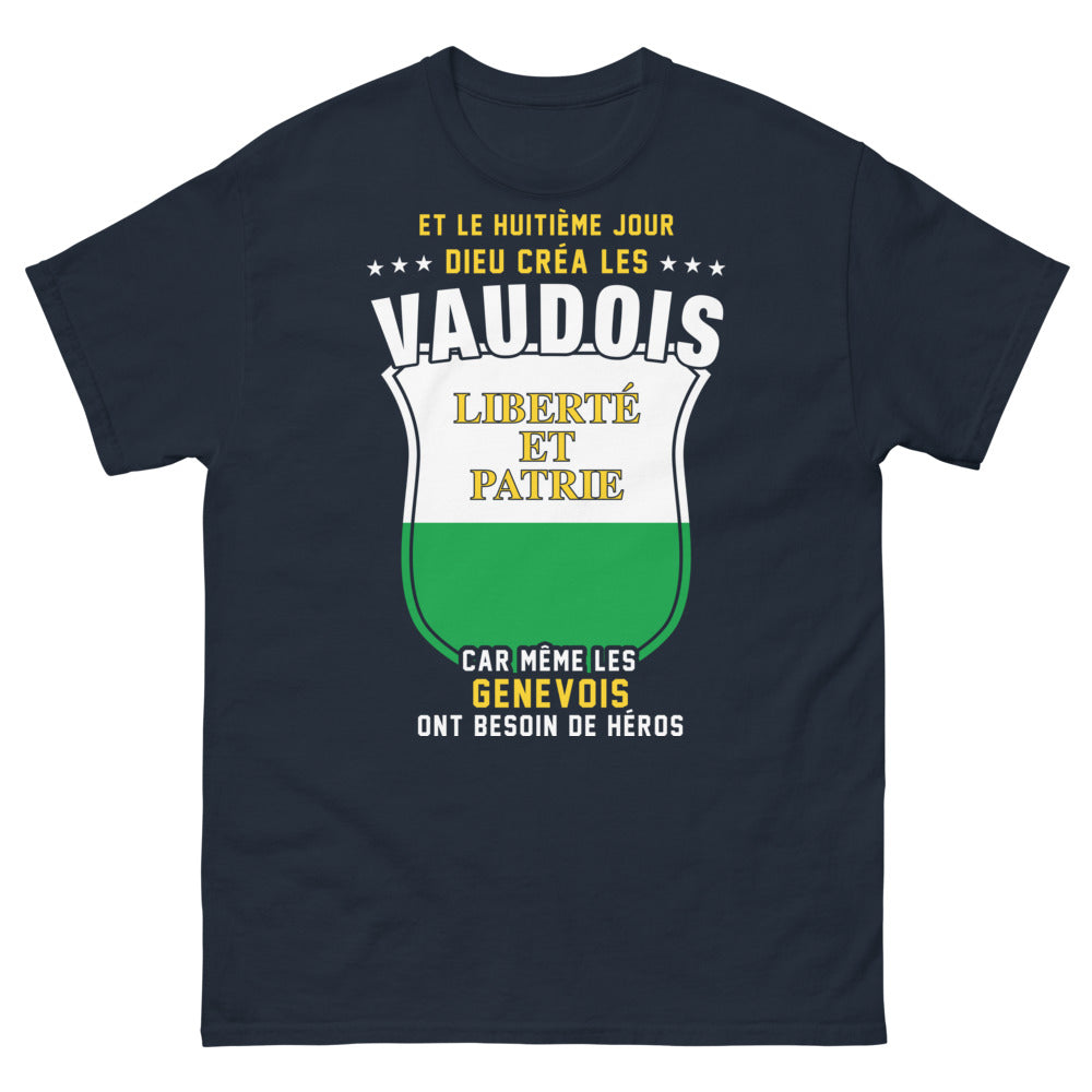 T-shirt Vaudois marine - Liberté et Patrie