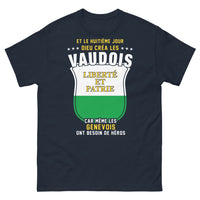 Thumbnail for T-shirt Vaudois marine - Liberté et Patrie