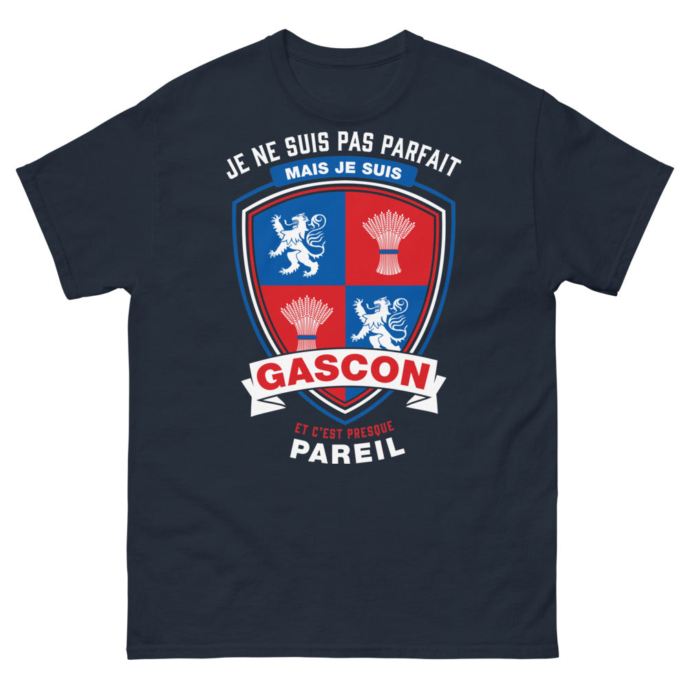 T-shirt Gascon marine face - presque pareil