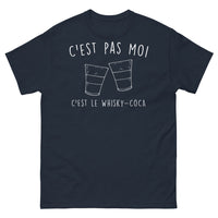Thumbnail for T-shirt Whisky Coca marine - Ce n'est pas moi