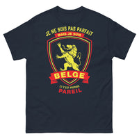 Thumbnail for T-shirt Belgique marine - Je ne suis pas parfait mais Belge