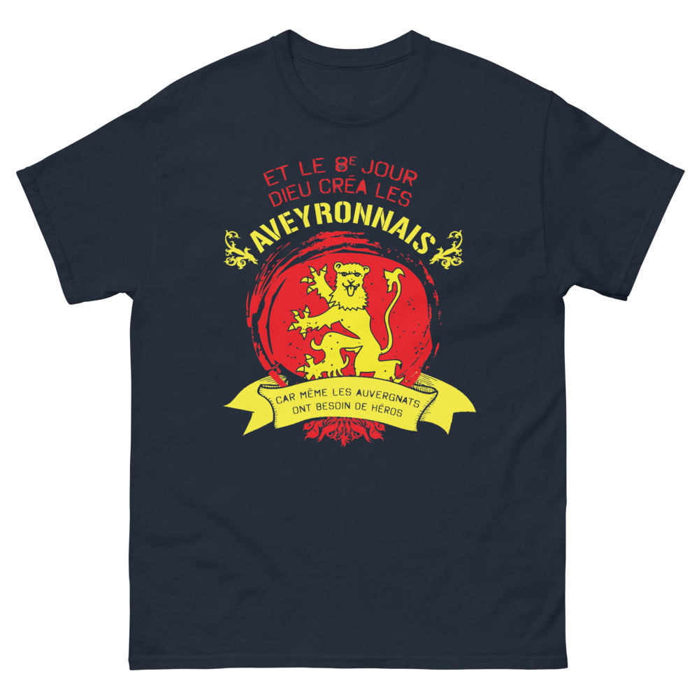 T-shirt Aveyronnais marine - clin d'œil régional