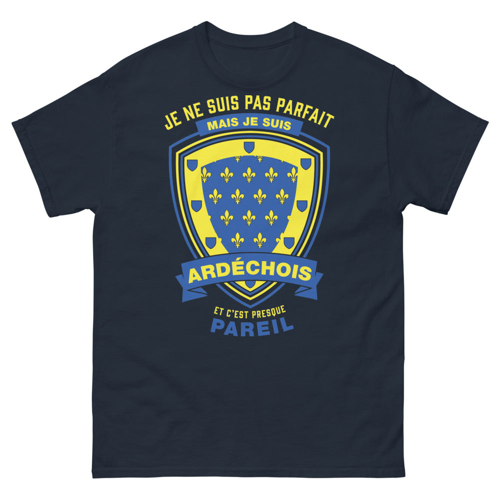 T-shirt Ardèche marine - Ardéchois, fier et drôle
