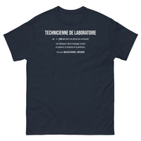 Thumbnail for T-shirt Technicienne de Laboratoire marine - Patience et Charisme