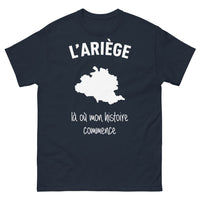 Thumbnail for T-shirt Ariège marine - Là où mon histoire commence