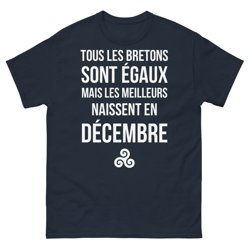 T-shirt Bretons marine - texte humour et fierté