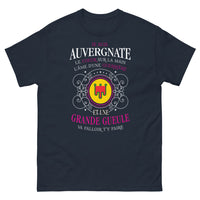 Thumbnail for T-shirt Auvergne marine - Je suis Auvergnate, guerrière au grand cœur