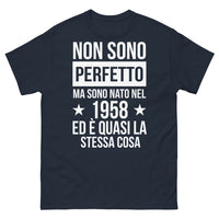Thumbnail for T-shirt - Non sono perfetto ma sono nato nel 1958!