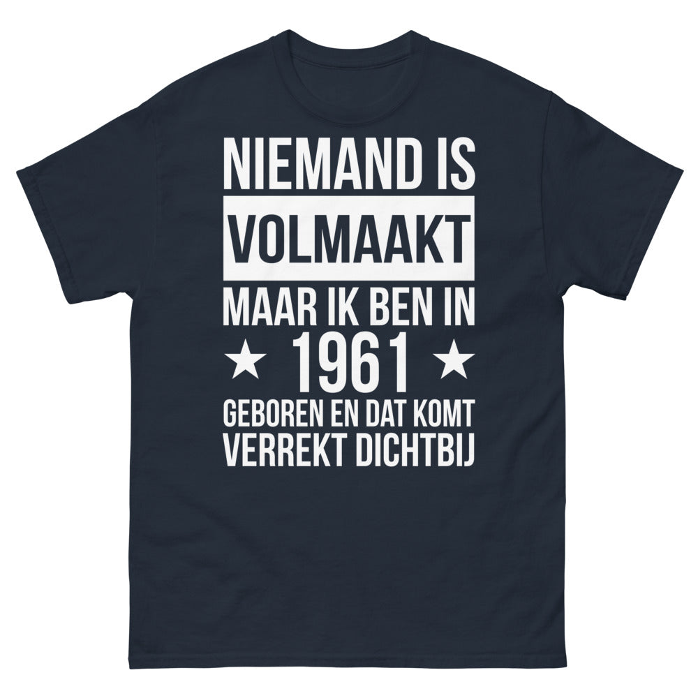 Marineblaues T-Shirt 1961 - maar ik ben in 1961 geboren
