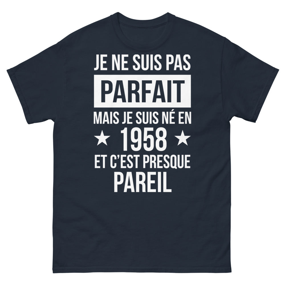 T-shirt 1958 marine - clin d'œil nostalgique
