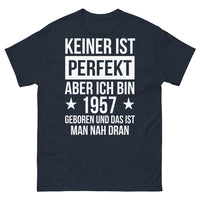 Thumbnail for T-Shirt Franken marineblau - Keiner ist perfekt, 1957 geboren