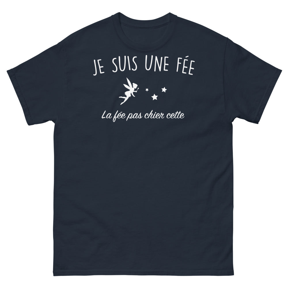 T-shirt Vosges bleu marine - Je suis une fée, la fée pas chier