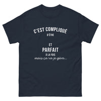 Thumbnail for T-shirt Breton marine - C'est compliqué d'être Breton et parfait à la fois
