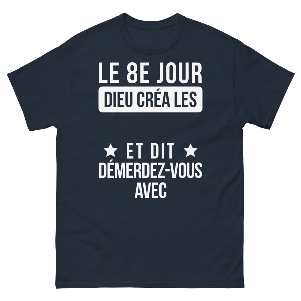 T-shirt La Création Française marine - humour à la française