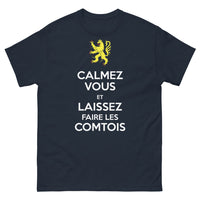 Thumbnail for T-shirt Comtois marine - Calmez-vous et laissez-faire
