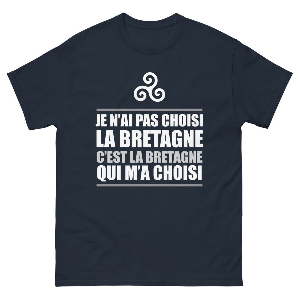 T-shirt Bretagne marine - C'est la Bretagne qui m'a choisi
